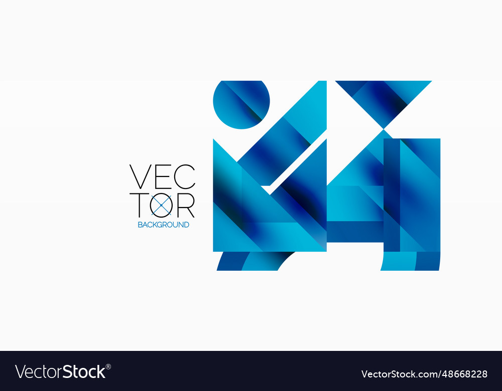 Geometric background with squares triangles vector image Geometric background with squares triangles