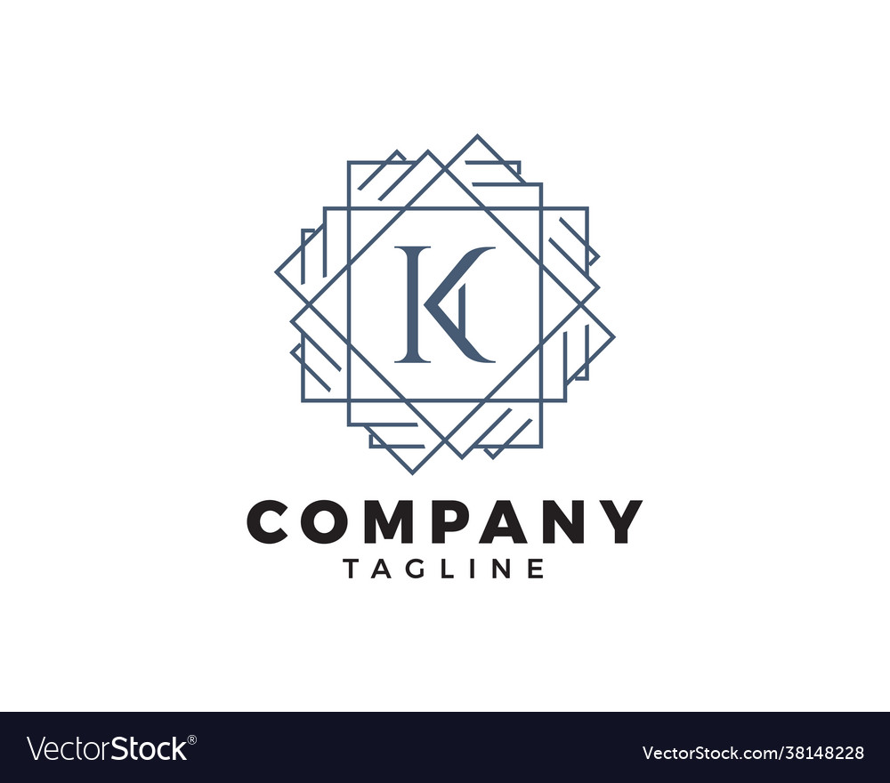 Initial letter ka logo design template Royalty Free Vector