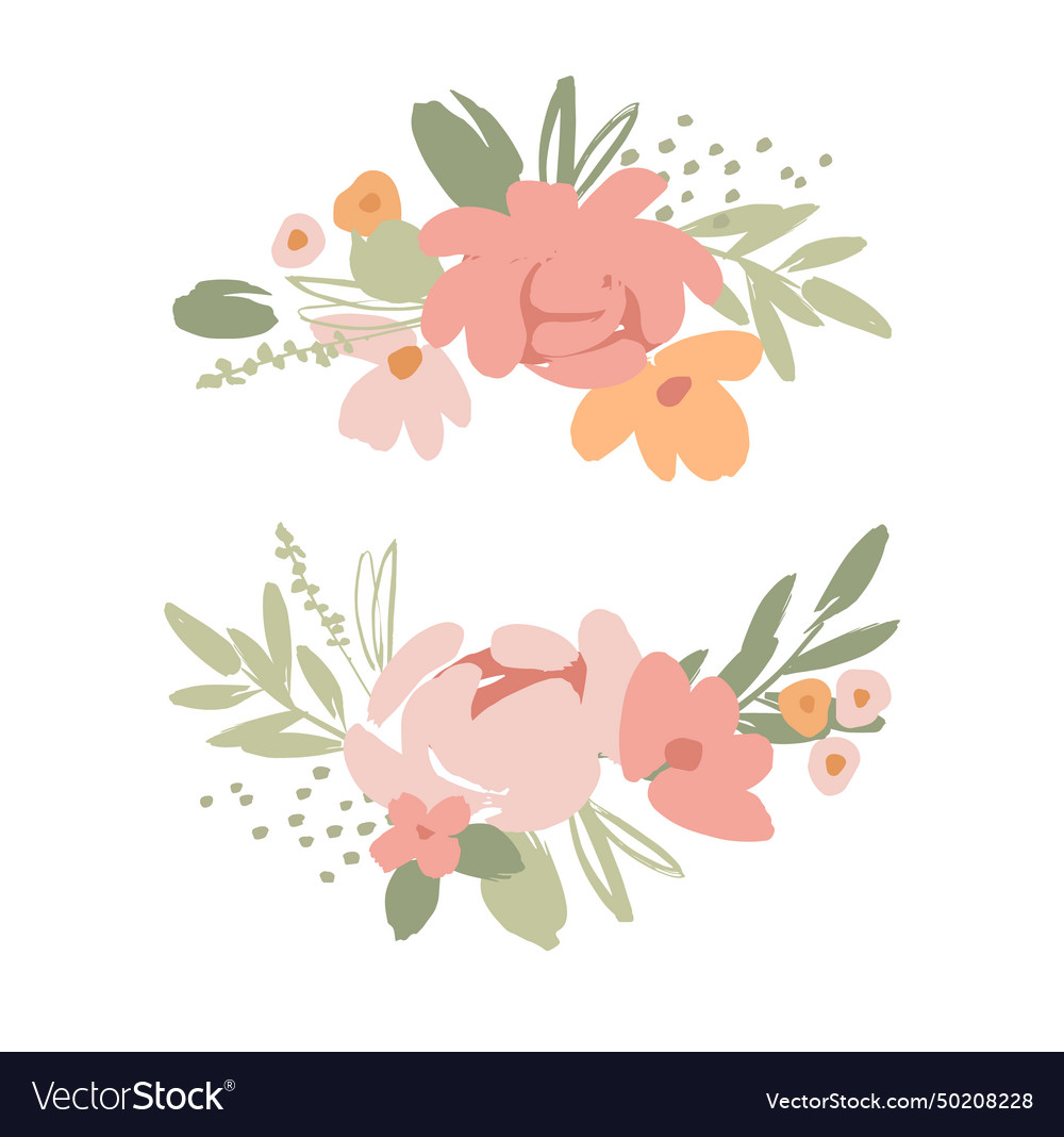 Isolated floral design with cute flowers