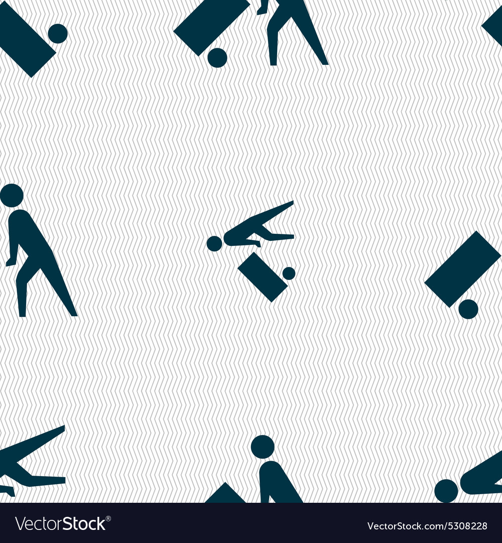 Loader icon sign seamless pattern with geometric