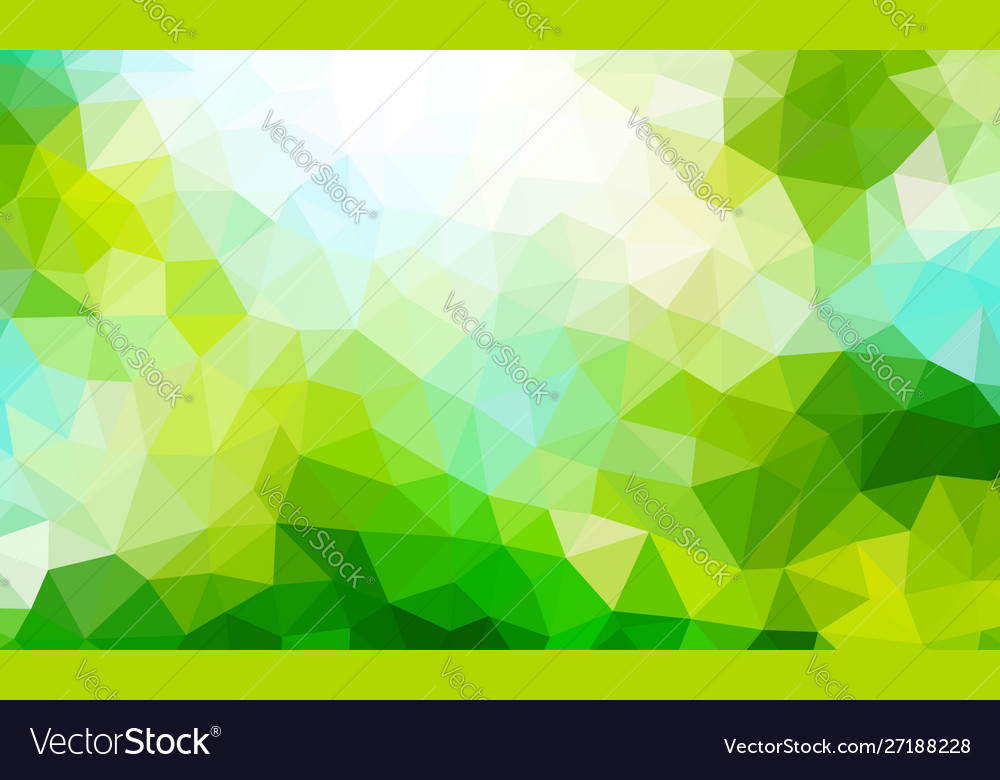 Low poly background green color