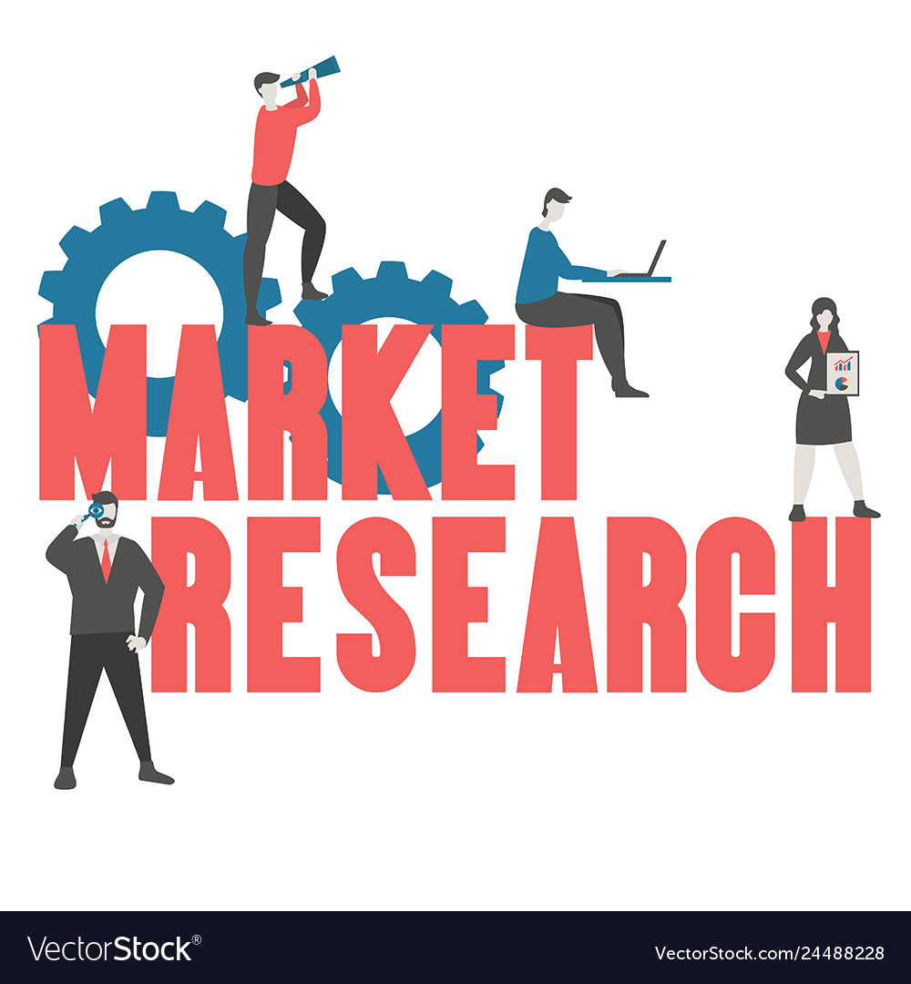 Market research concept research concept Vector Image