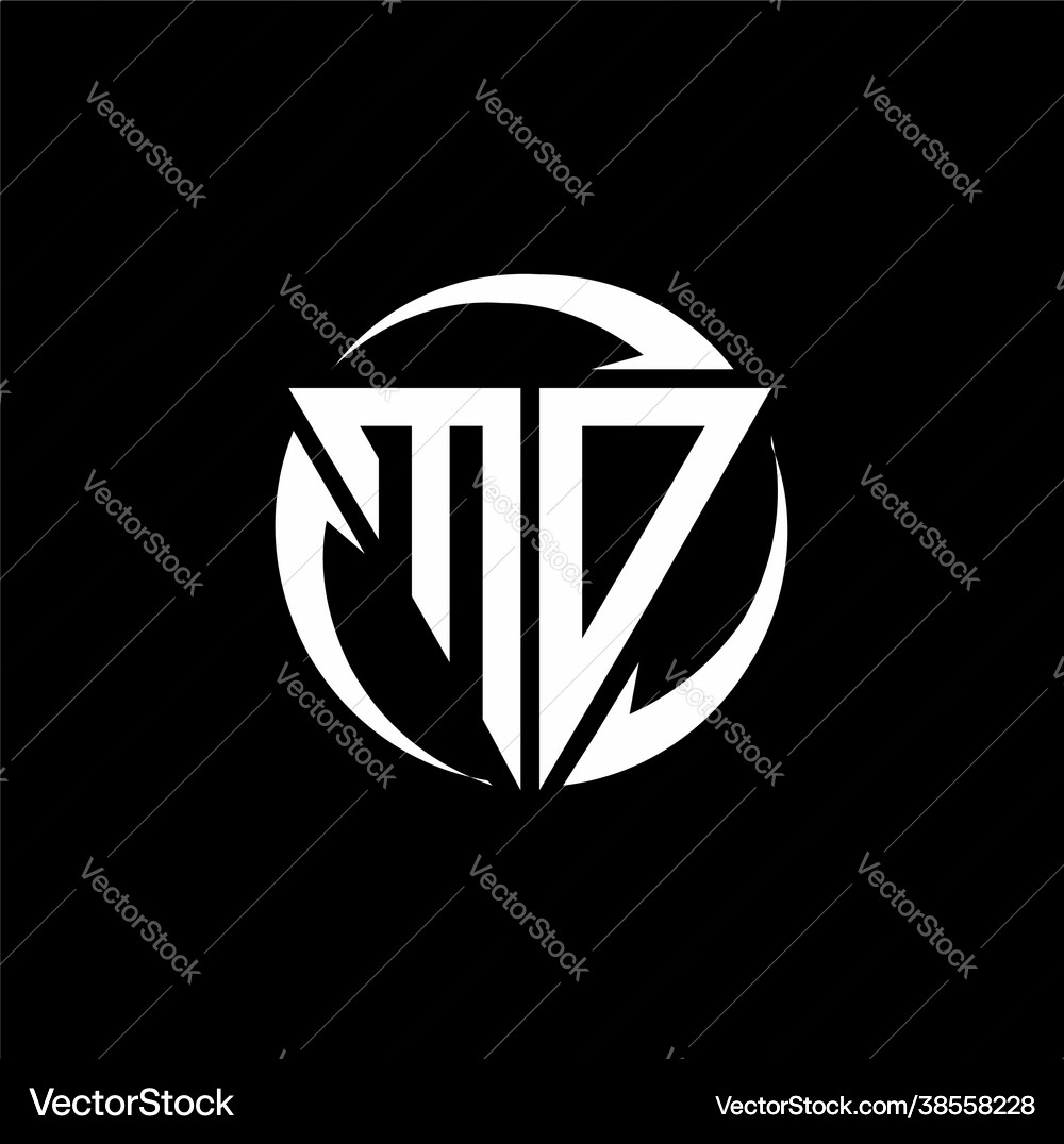 Mo logo monogram design template Royalty Free Vector Image