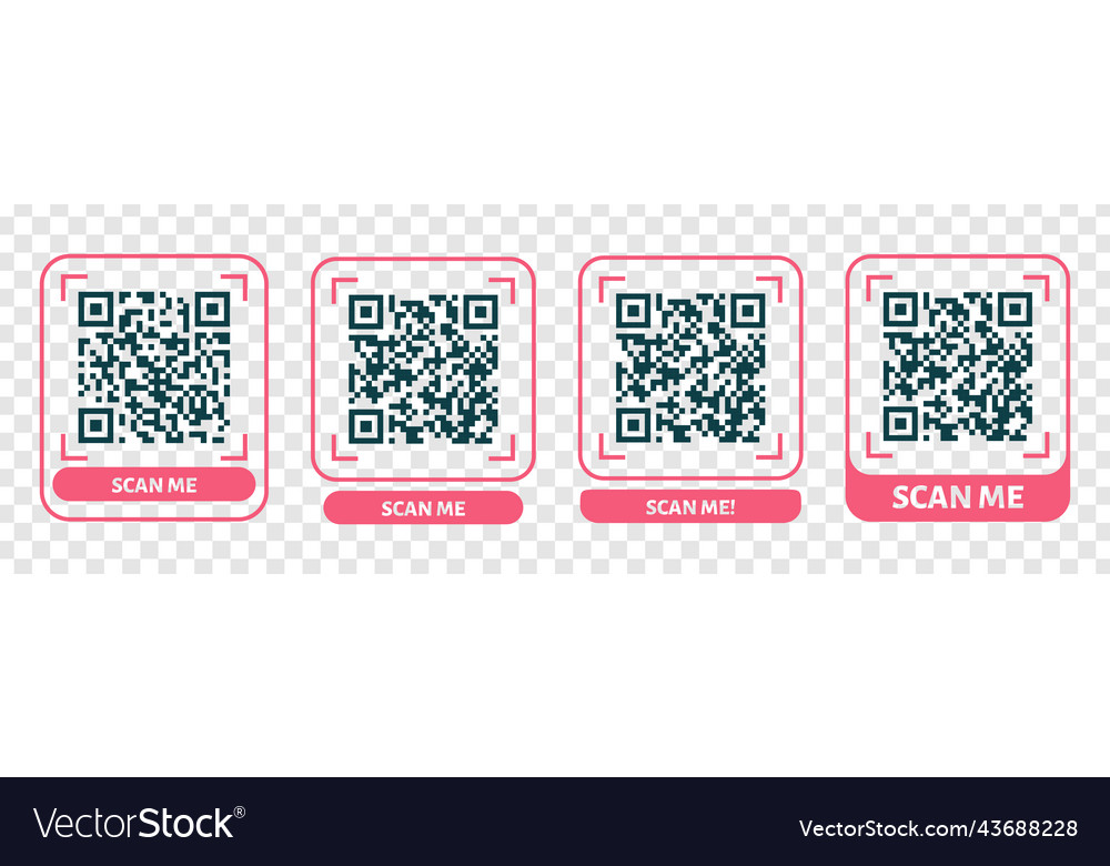Scannen Sie mich qr Code Design für Zahlungstext vector image Scannen Sie mich qr Code Design für Zahlungstext