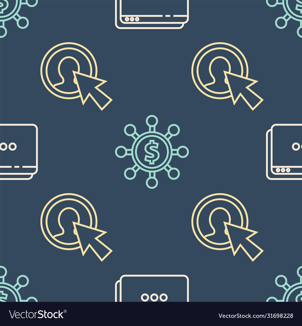 Set line website template user man in business