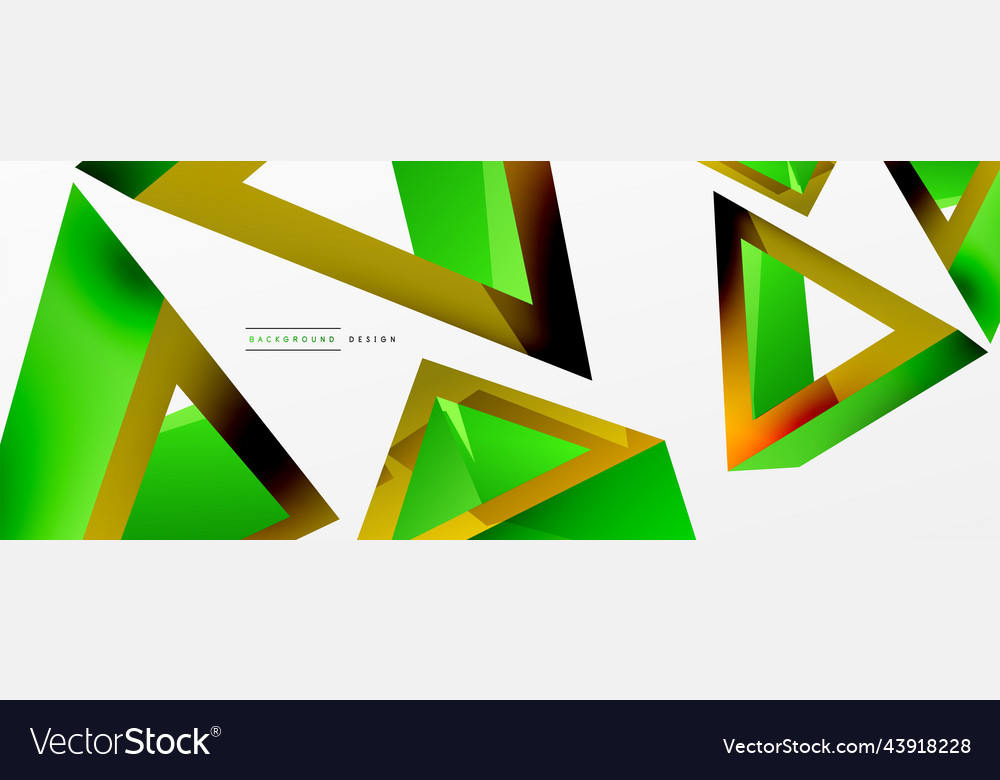 Triangle abstract background 3d basic