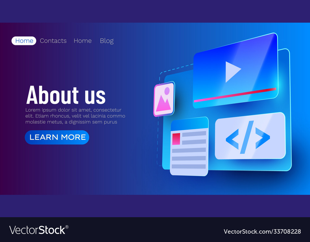 Website ui element banner Entwicklung vector image Website ui element banner Entwicklung