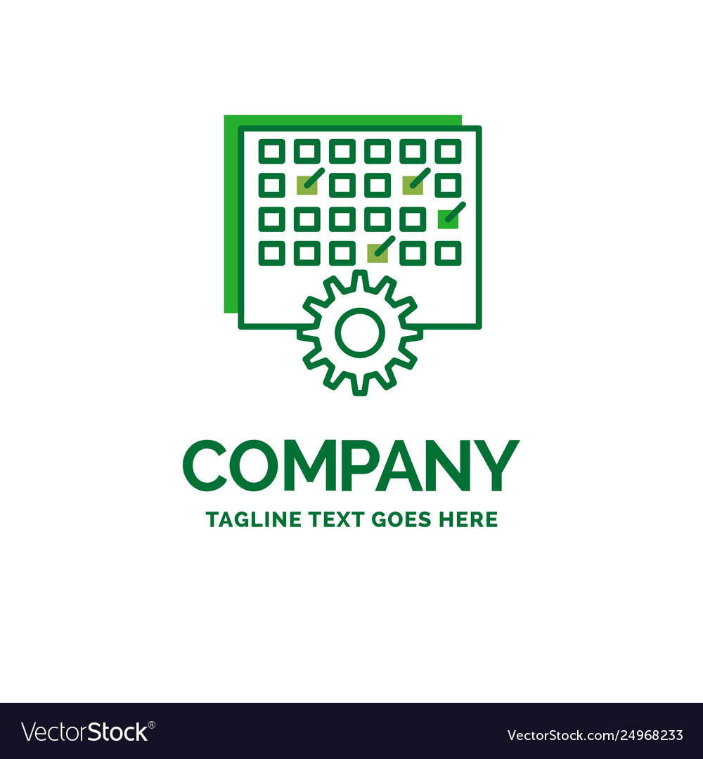 Event management processing schedule timing flat Vector Image Event management processing schedule timing flat