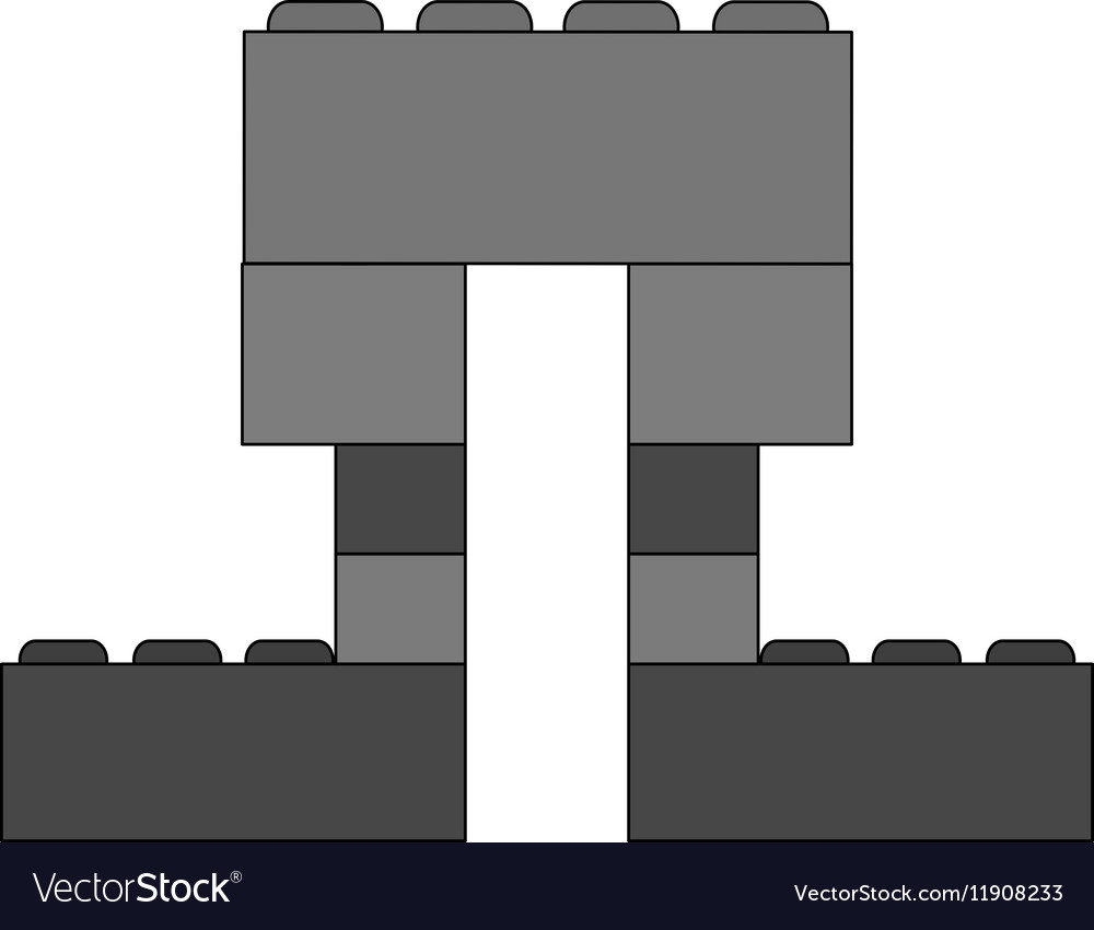 Isolated block toy design