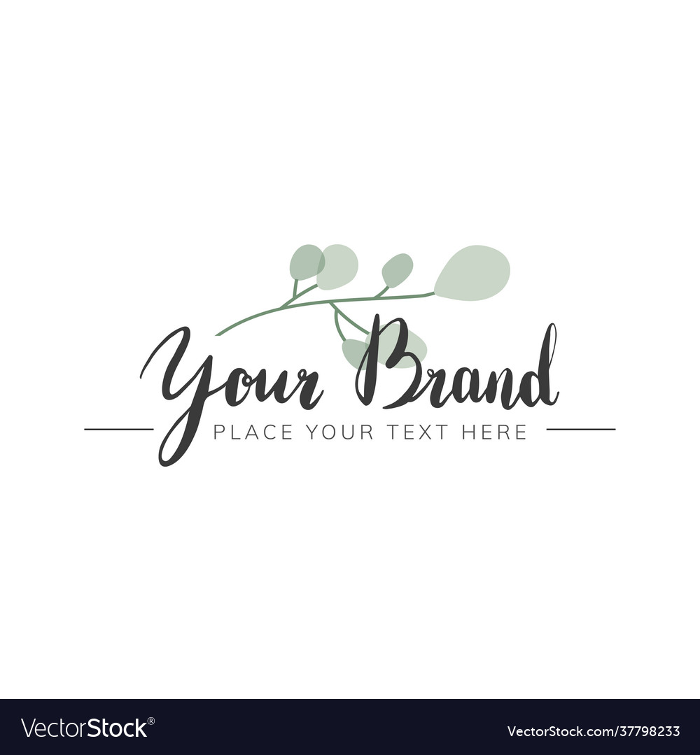 Natural logo design Royalty Free Vector Image - VectorStock