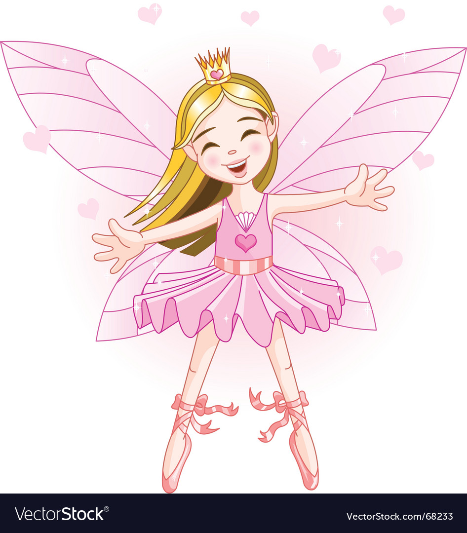 Pink fairy Royalty Free Vector Image - VectorStock