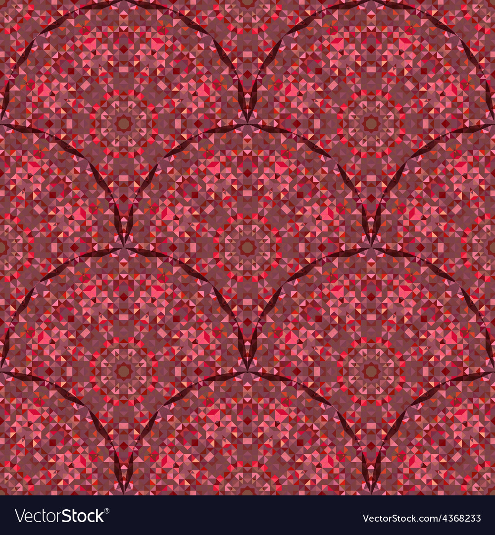 Red geometric pattern vintage Royalty Free Vector Image