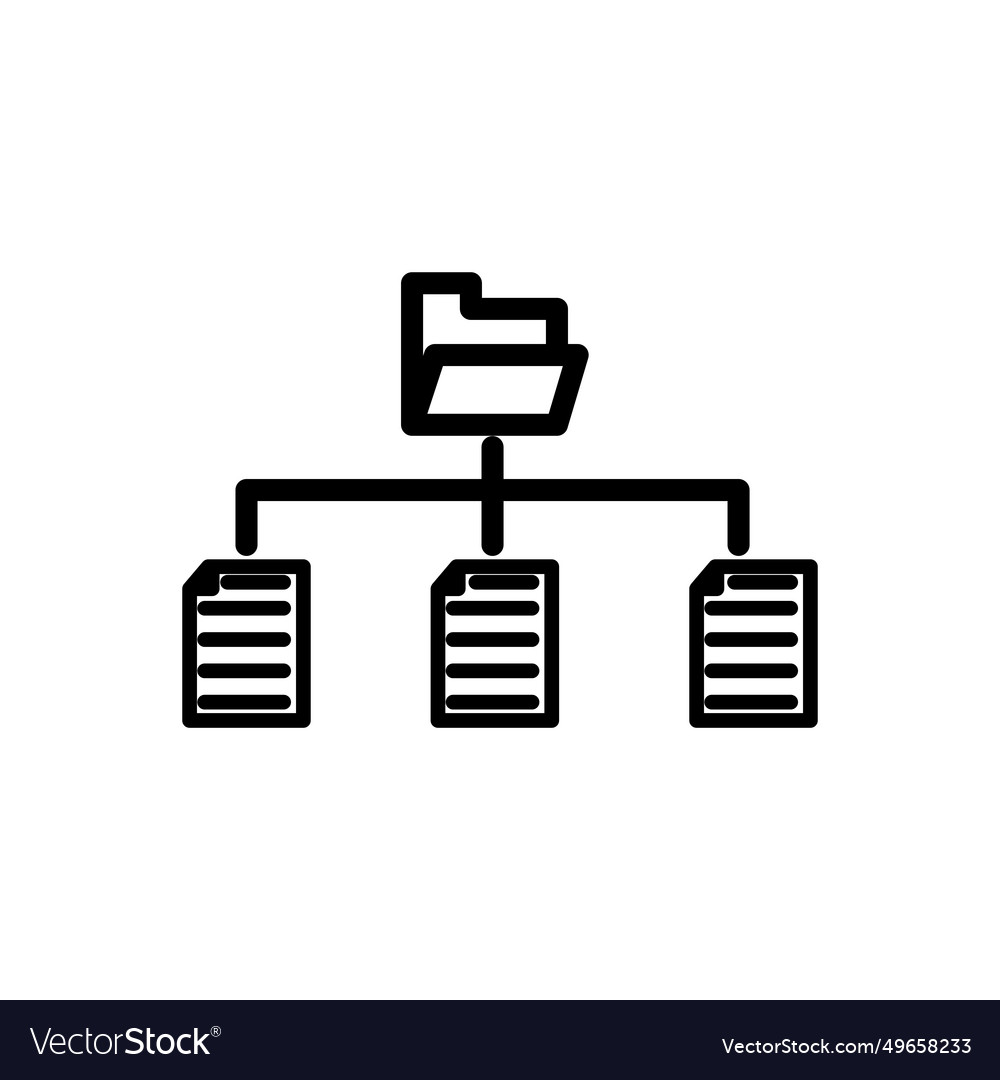 Structure paper document line logo icon image