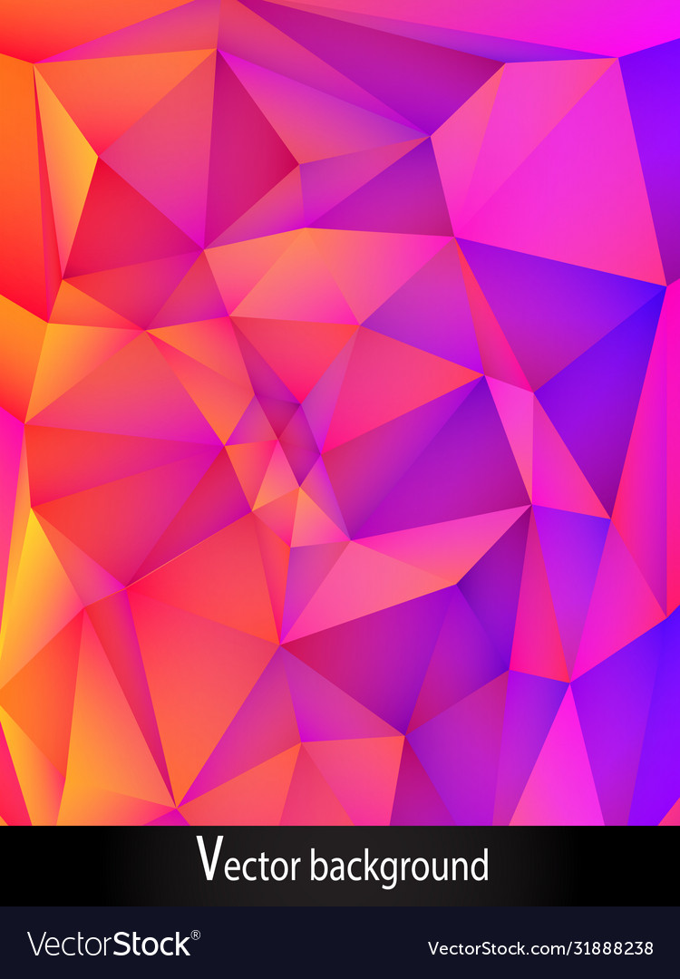 Abstract white background with triangular polygons