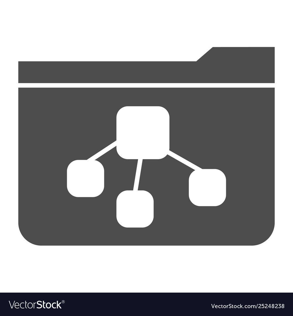 File tree folder solid icon with document