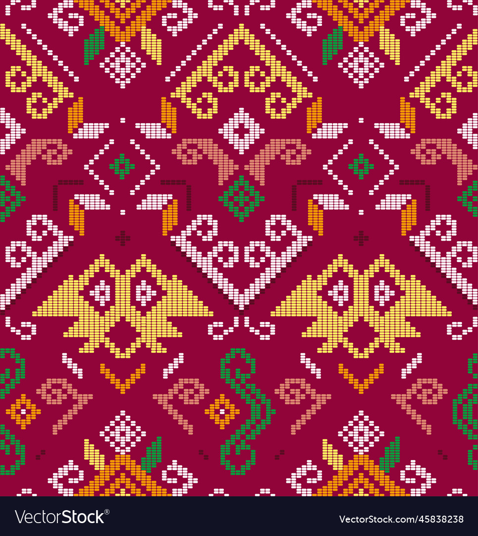 Filipino folk yakan cloth seamless pattern Vector Image