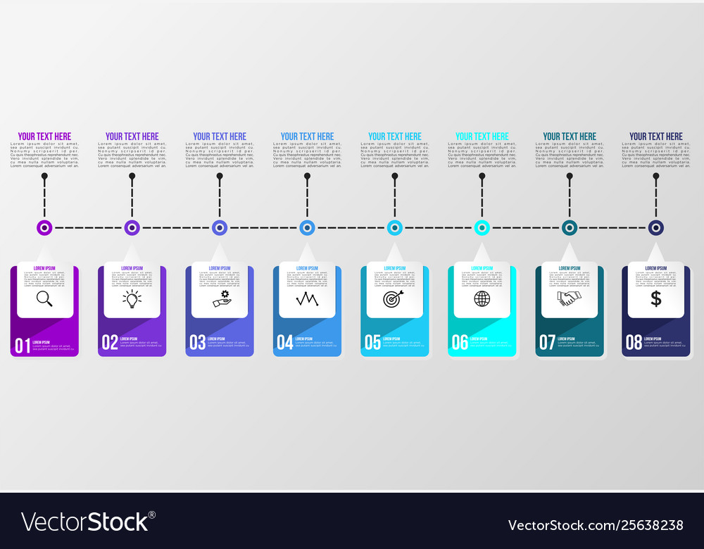 Infographic design template with options steps
