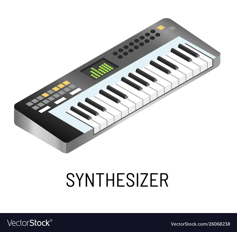 Piano or synthesizer electronic music playing