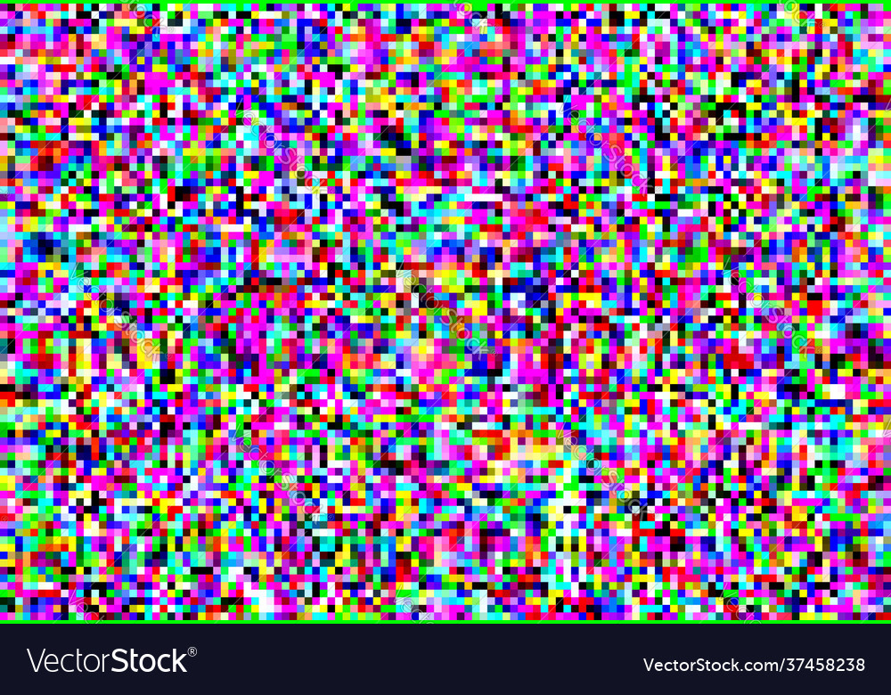 Glitch effect digital color distortion screen