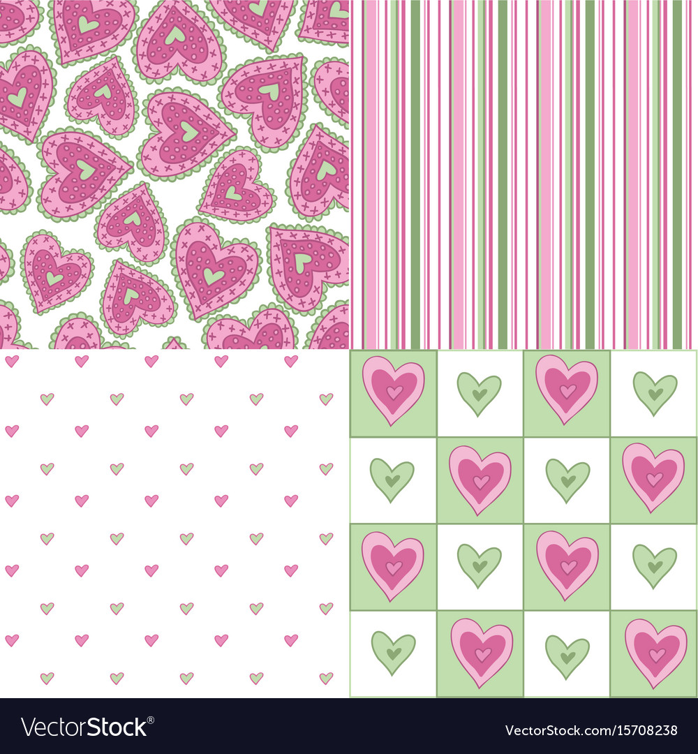 Set of seamless patterns