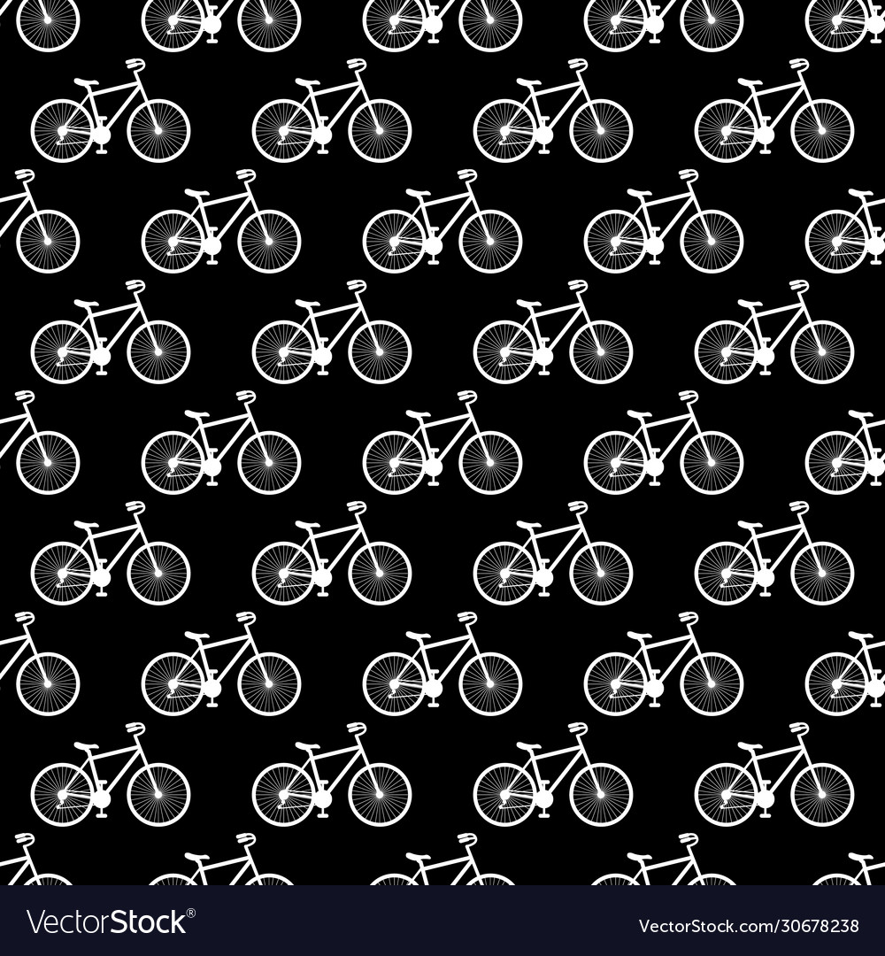 Texture with bicycles pictograms