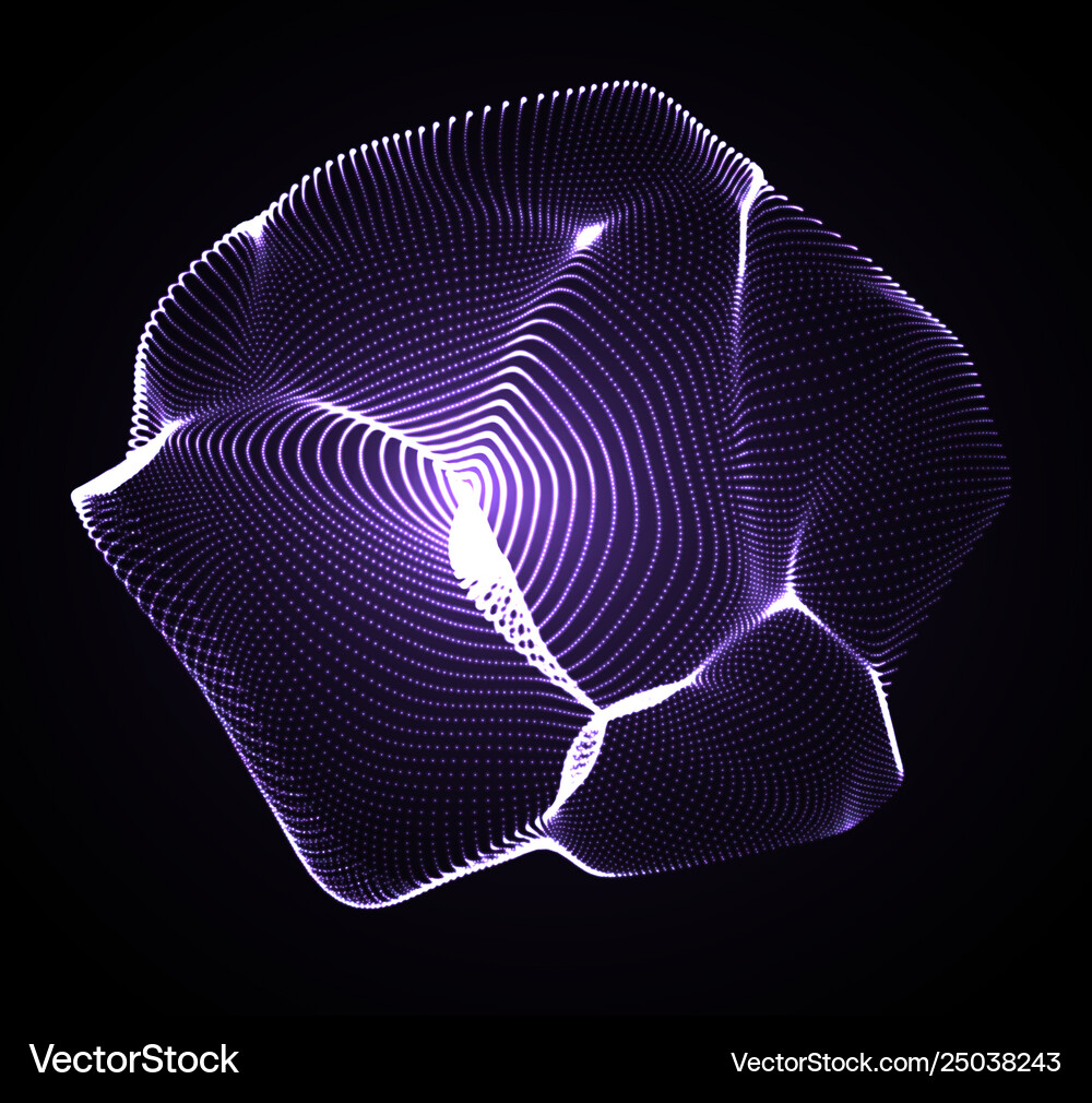 Abstract digital background 3d sphere Royalty Free Vector