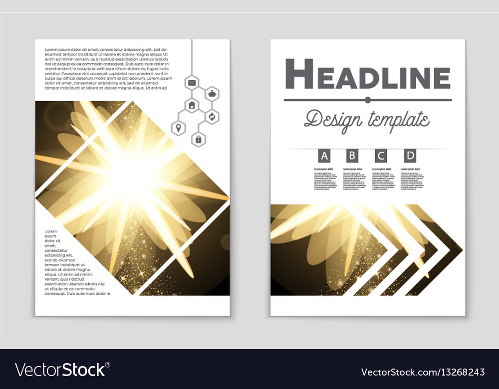 Abstract layout background set for art