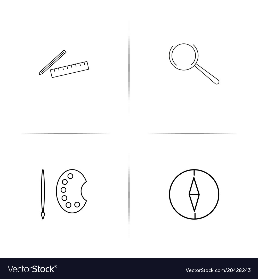 Creative process and design simple linear icon