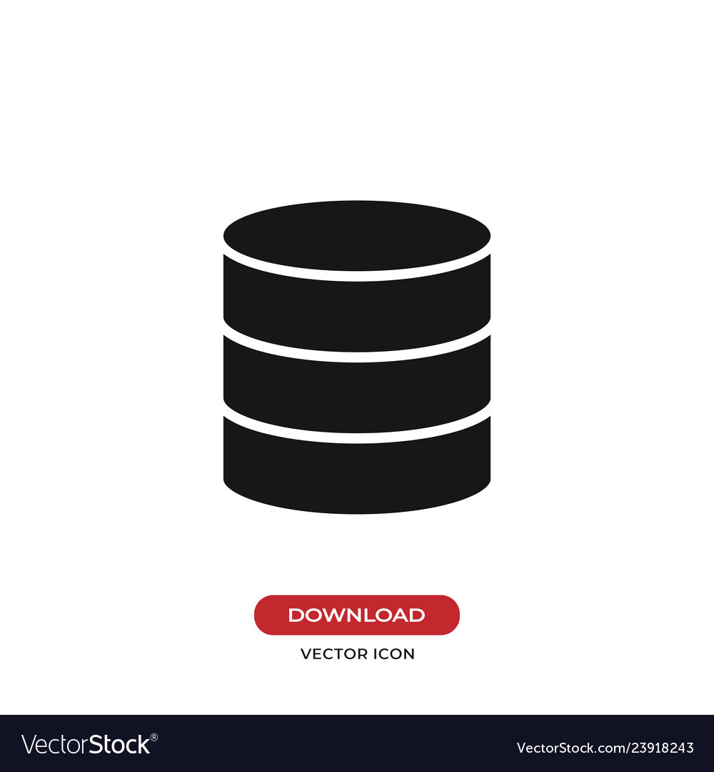 Database icon vector image Database icon
