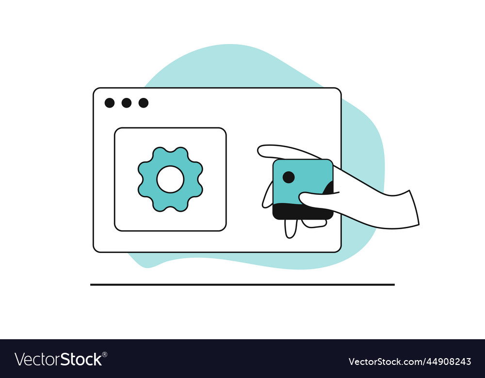 Development application concept business internet