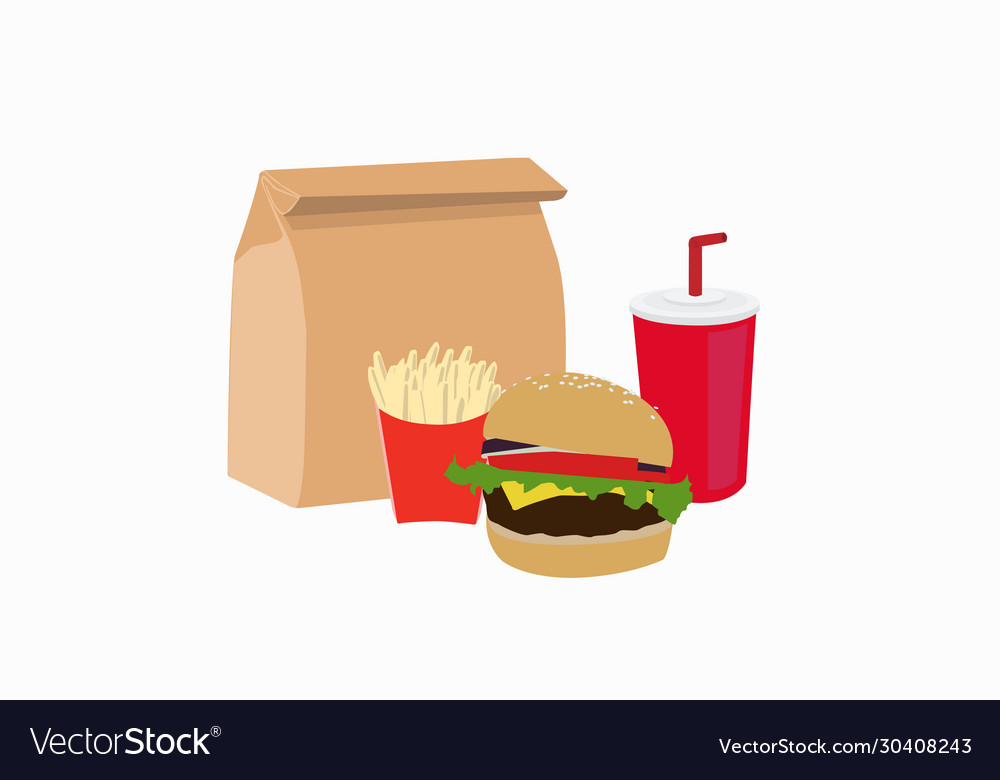 Fast food Royalty Free Vector Image - VectorStock