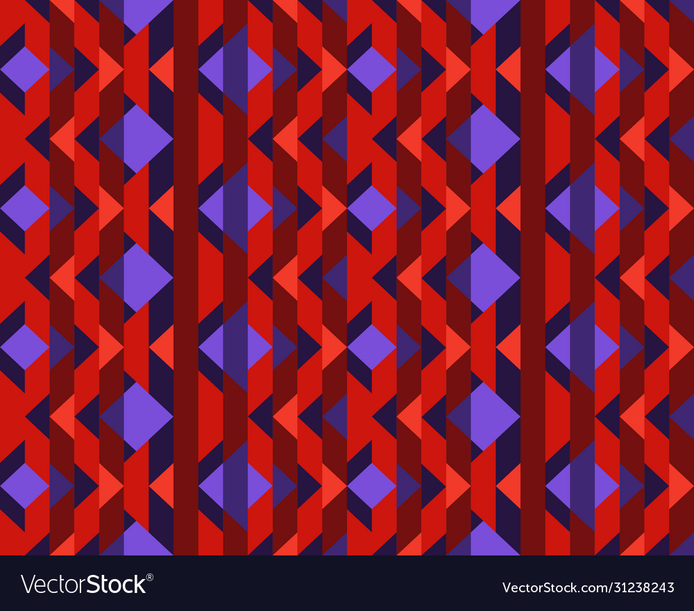 Multicolored rhombuses seamless pattern in retro