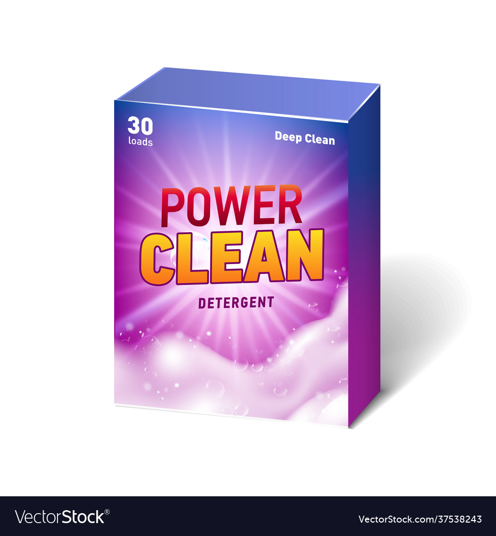 Realistic mock up container for detergent Vector Image Realistic mock up container for detergent