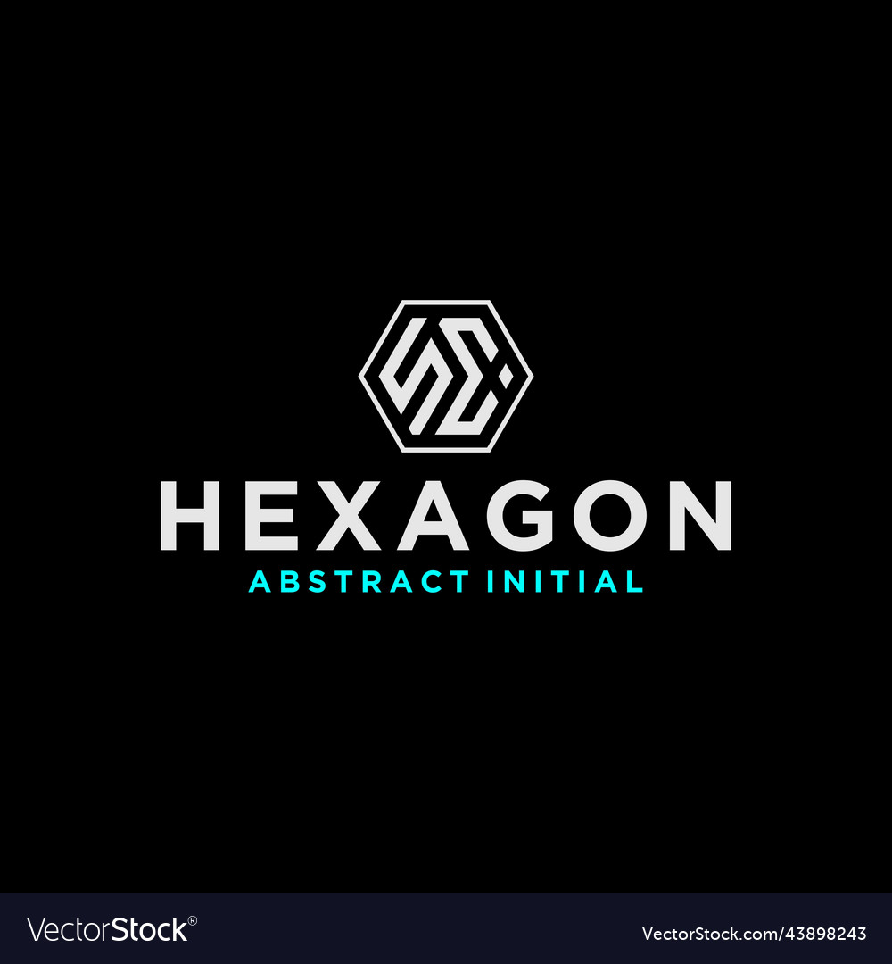 Sc cs hexagon logo design