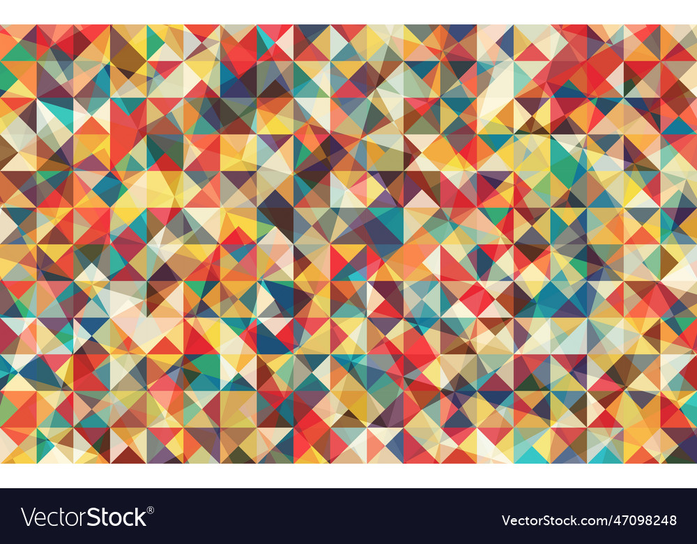 Abstract multicolor triangle background Vector Image Abstract multicolor triangle background