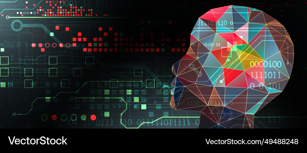 Ai artificial intelligence robotics concept human Vector Image