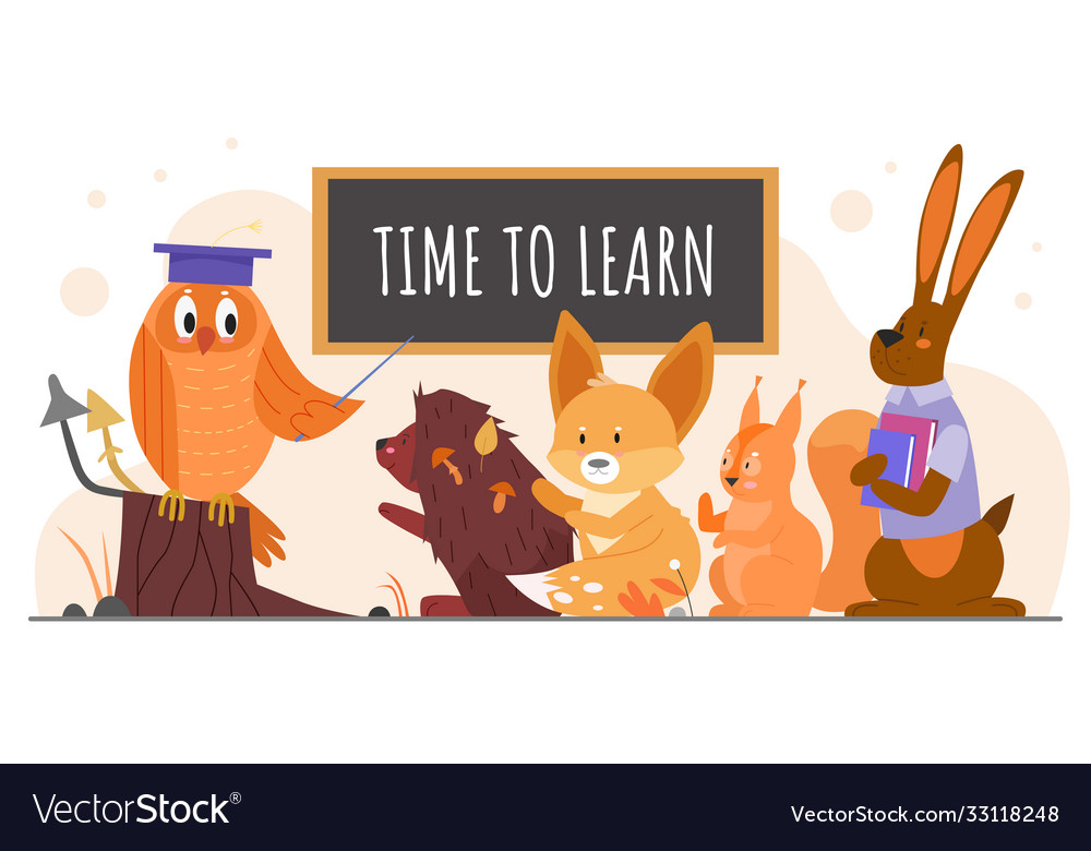 Animals study at school Royalty Free Vector Image Animals study at school Royalty Free Vector Image