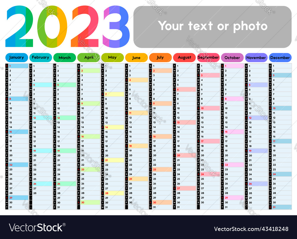 Bright 2023 Calendar Planner