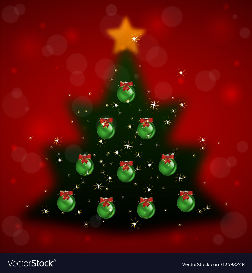 Christmas tree with background