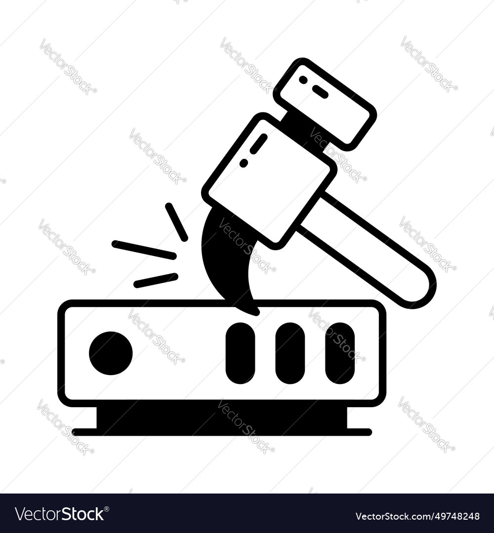Data mining icon design digging in modern