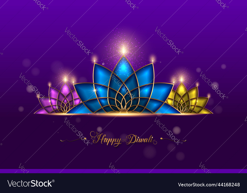 Happy diwali Festival der Lichter india Feier vector image Happy diwali Festival der Lichter india Feier