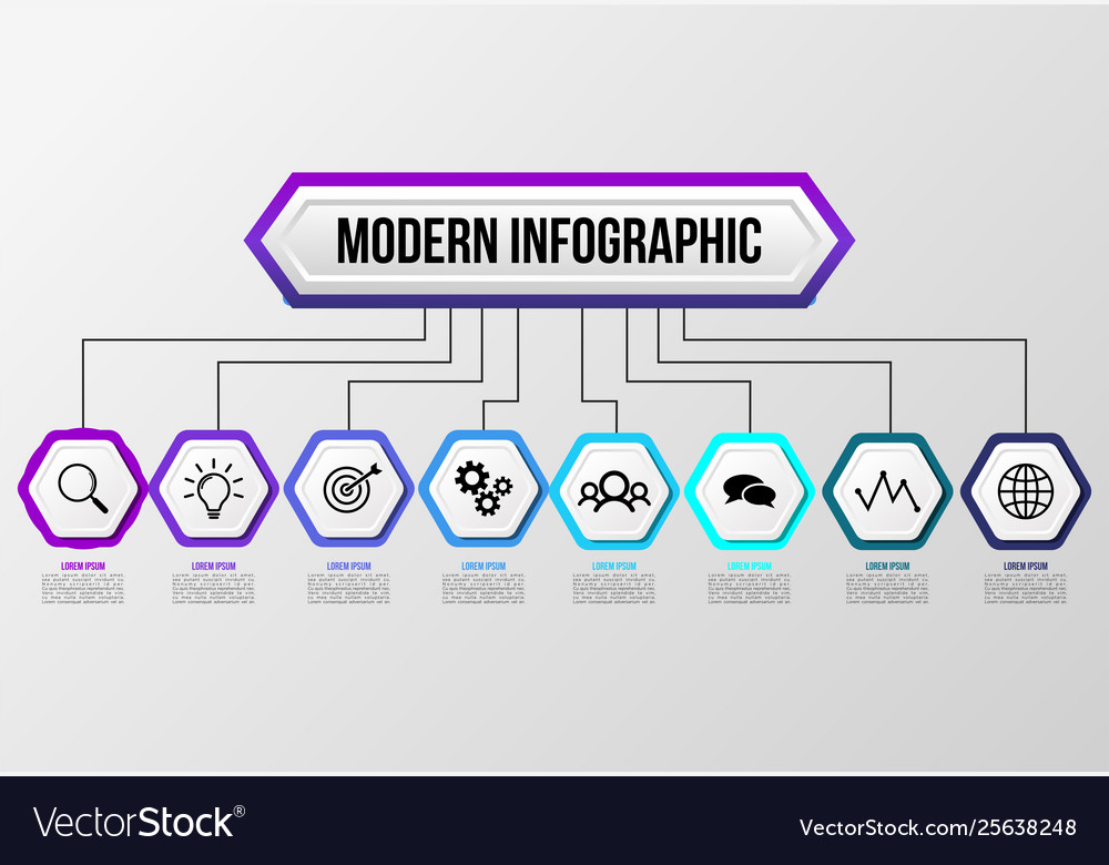 Infographic design template with options steps