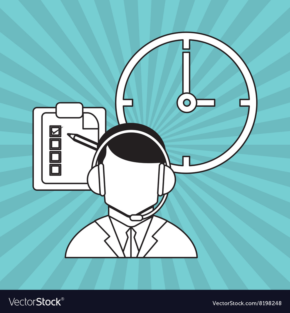 Operator man icon design
