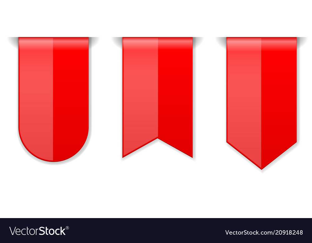 Red down arrow tags 3d shiny icons