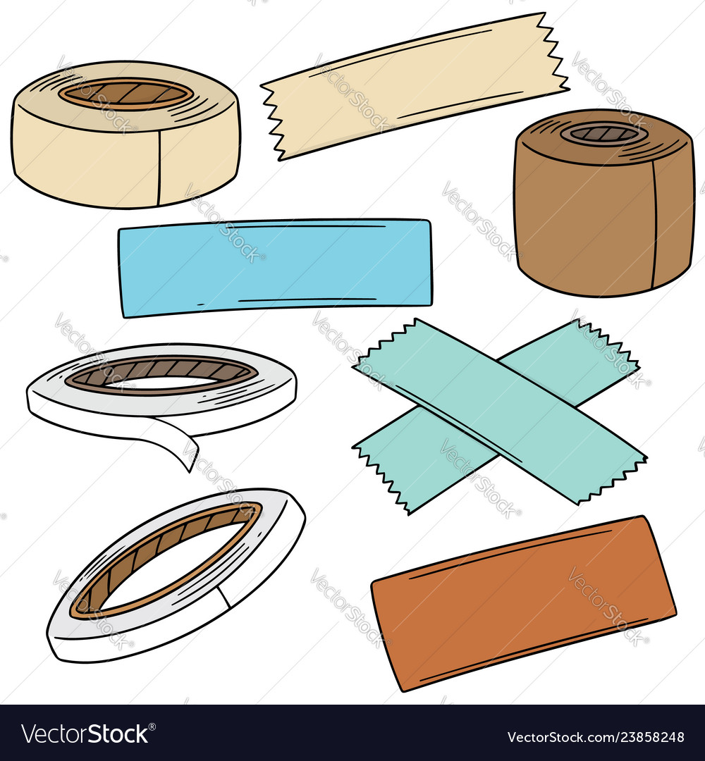 Set of adhesive tape