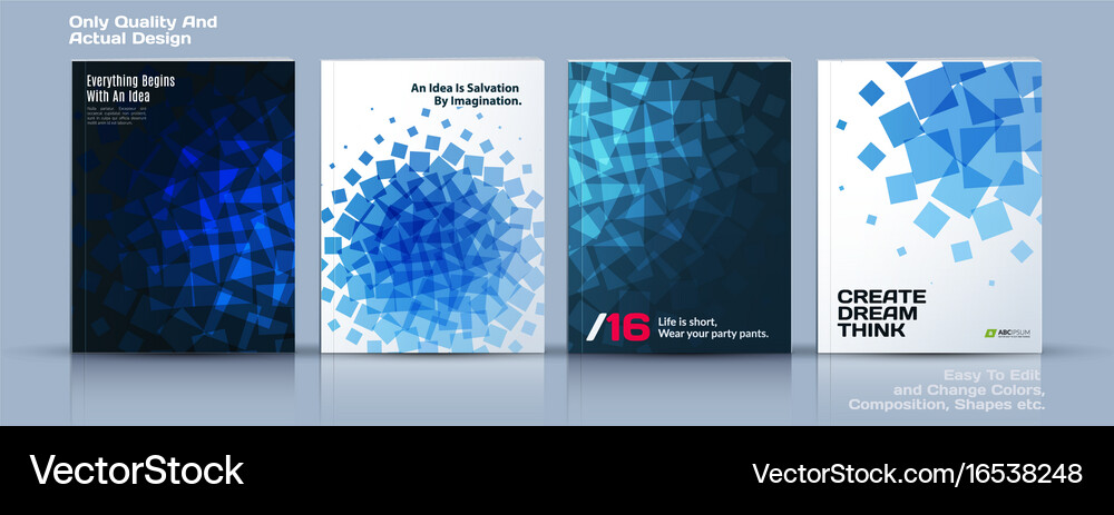 Set of business template brochure design Vector Image