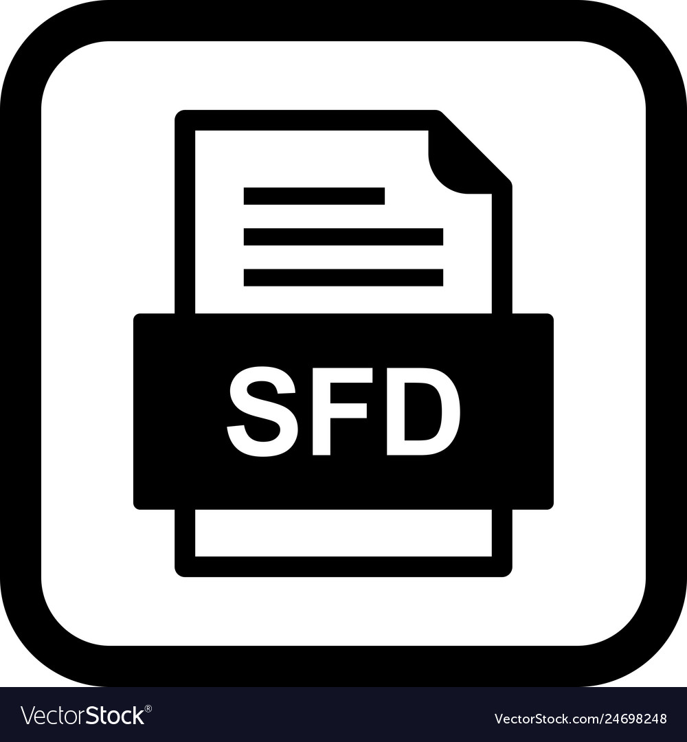 Sfd file document icon