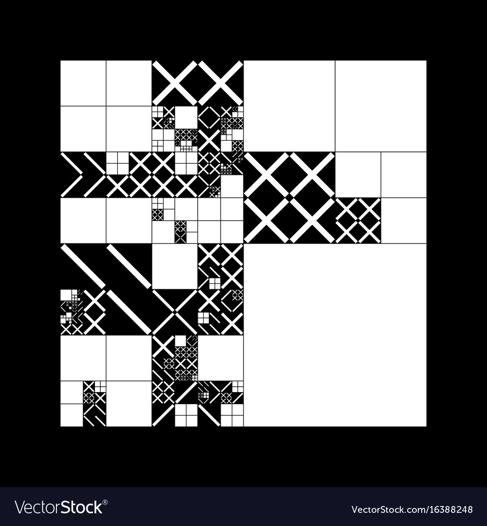 Subdivided grid system with symbols randomly