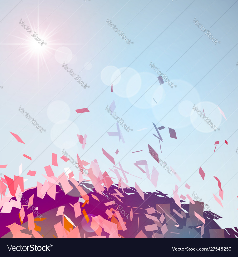 Abstract background with broken surface explosion Vector Image Abstract background with broken surface explosion