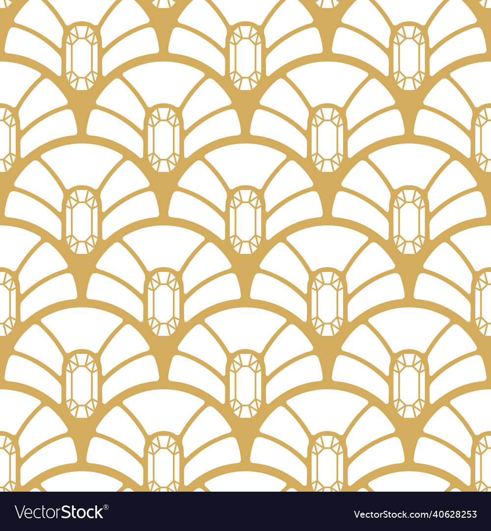 Abstract seamless pattern in art deco style Vector Image Abstract seamless pattern in art deco style